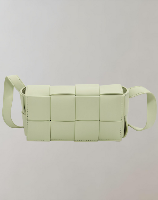 R&B | Geblockte Umhängetasche Vegan Leder Damen Geflochtene Tasche Frauen