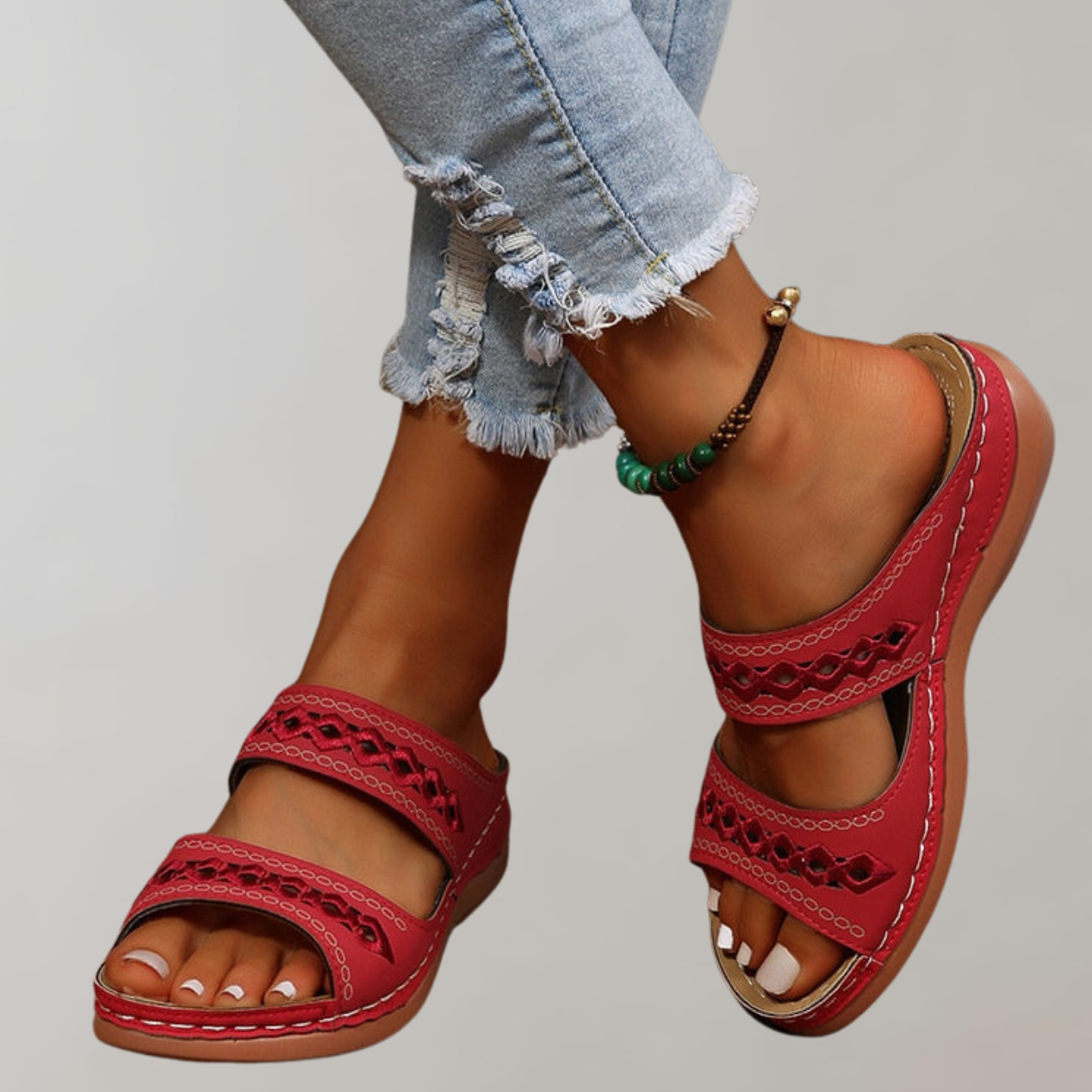 Rot orthopädische sandalen für damen