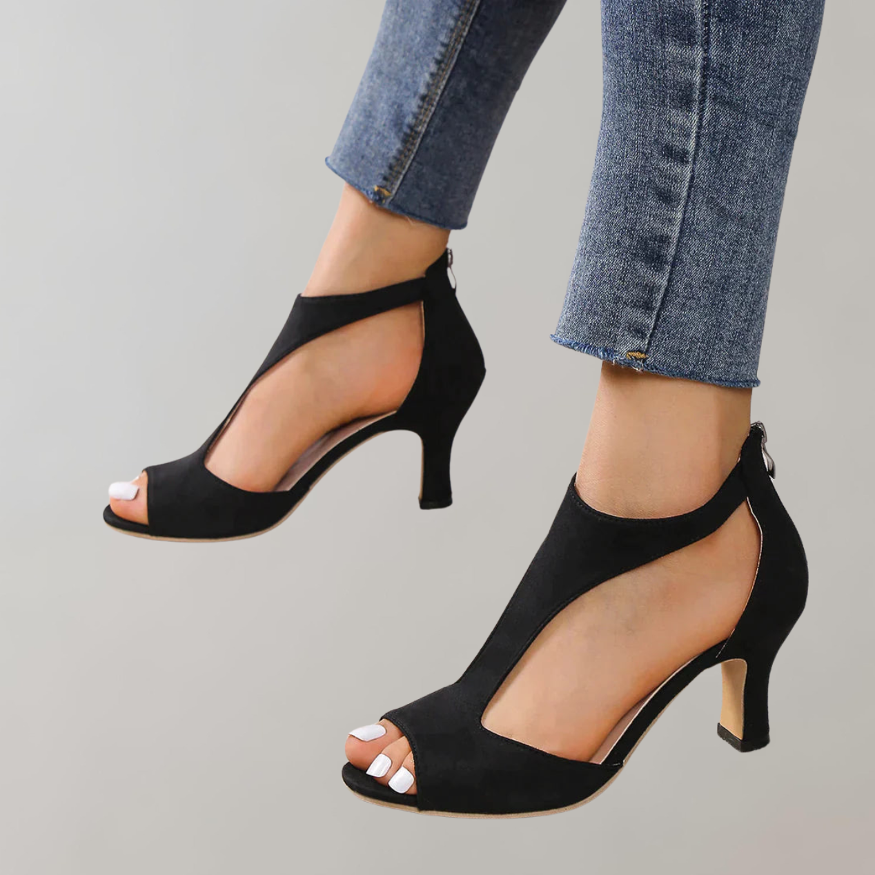 R&B | Orthopädische Sandalen mit Absatz Sandalen mit Pantolette Damen