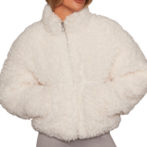 R&B | Kuschelige Teddy Jacke Damen
