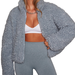 R&B | Kuschelige Teddy Jacke Damen