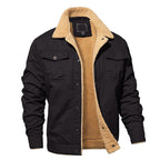 R&B | Cargo-Jacke für Herren mit Fleecefutter