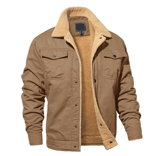 R&B | Cargo-Jacke für Herren mit Fleecefutter