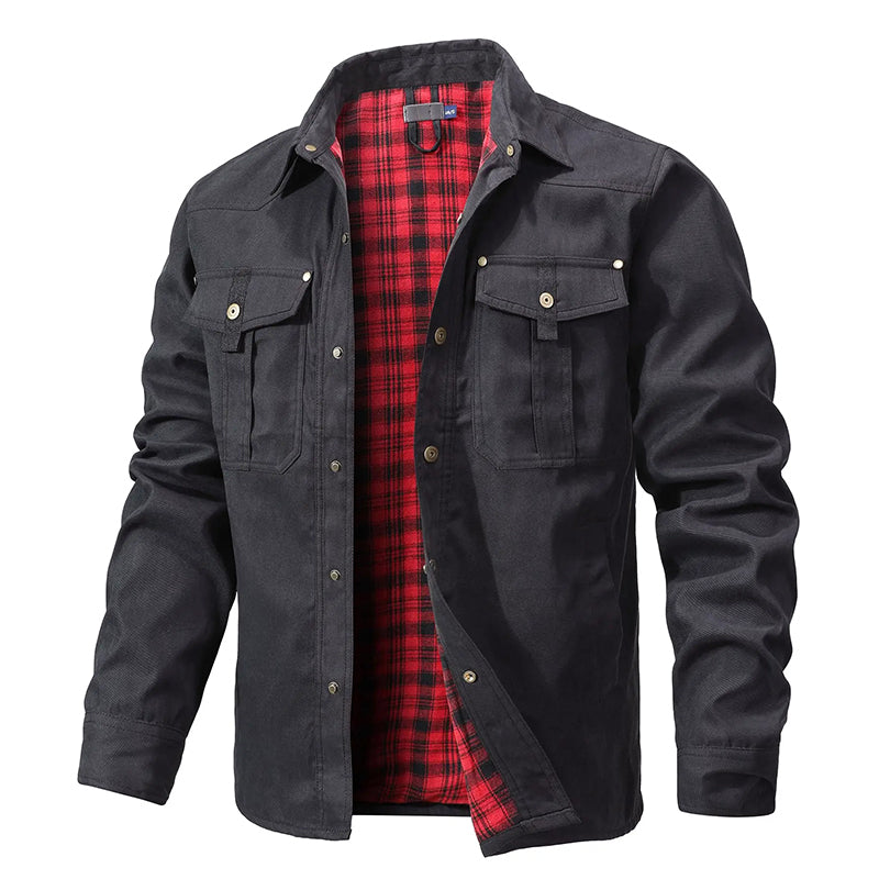 R&B | Flanell Gefütterte Hemdjacke für Männer