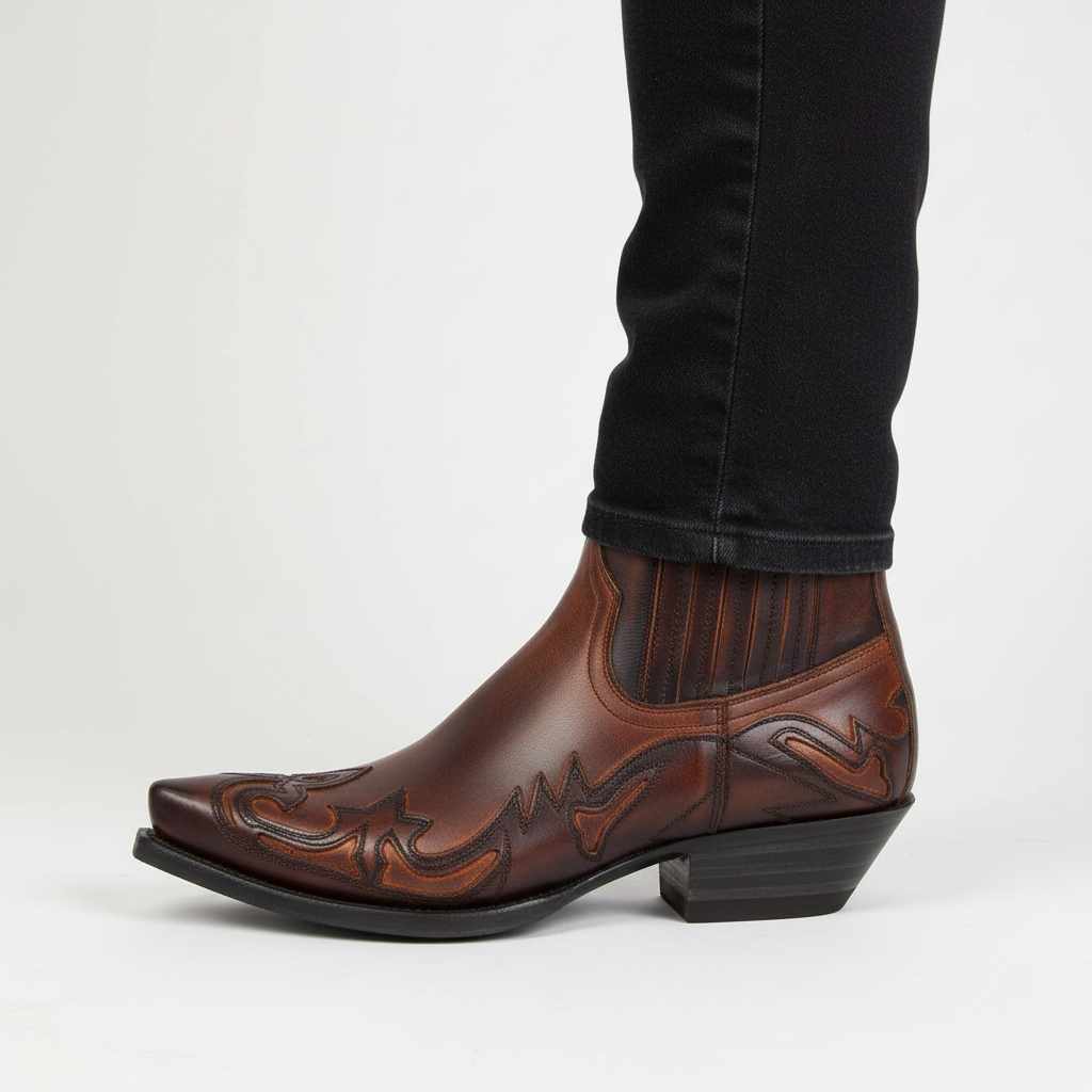 Leder Cowboy Stiefel - DakoBoot R&B
