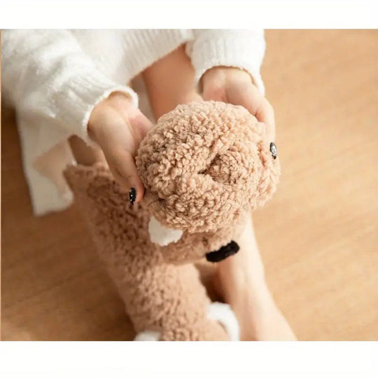 R&B | Plüsch rutschfeste Wintersocken mit Tiermuster für Kinder und Erwachsene