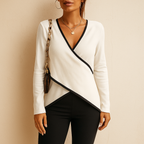 R&B | V-Ausschnitt Langarmpullover