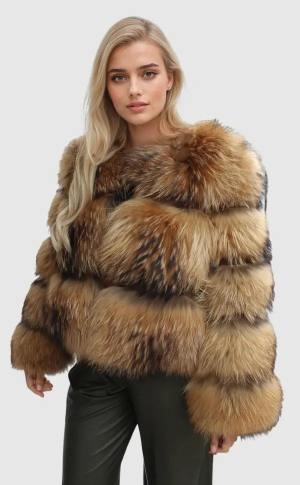 R&B | Stilvoller Kunstfell Jacke