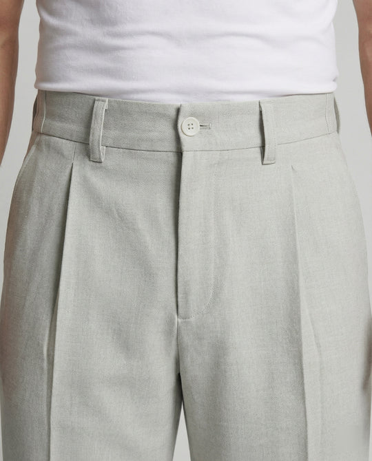 Herren Hose aus Wollmischung Slim Fit Mikro-Schlag Design