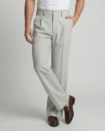 Herren Hose aus Wollmischung Slim Fit Mikro-Schlag Design