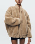 R&B | Jacke mit Teddybär-Optik für Damen