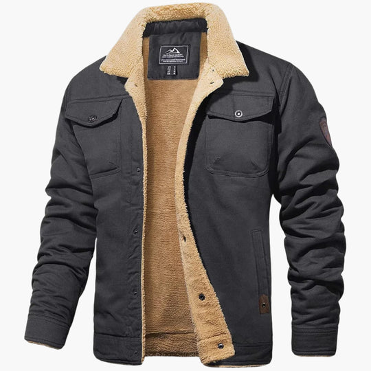 R&B | Winter Bomberjacke Vintage Stil - Warm Gefüttert für Freizeit und Alltag