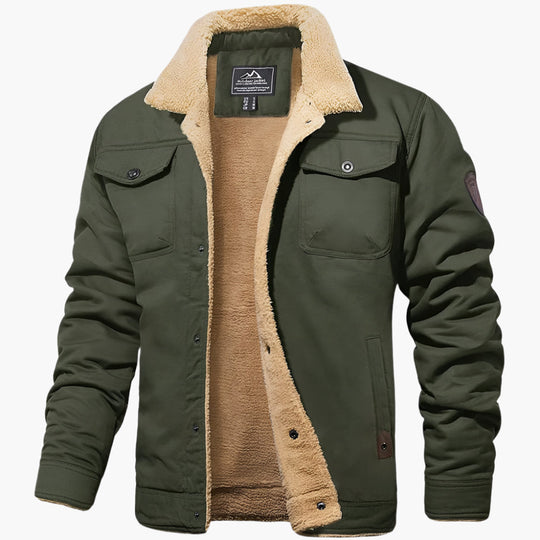 R&B | Winter Bomberjacke Vintage Stil - Warm Gefüttert für Freizeit und Alltag