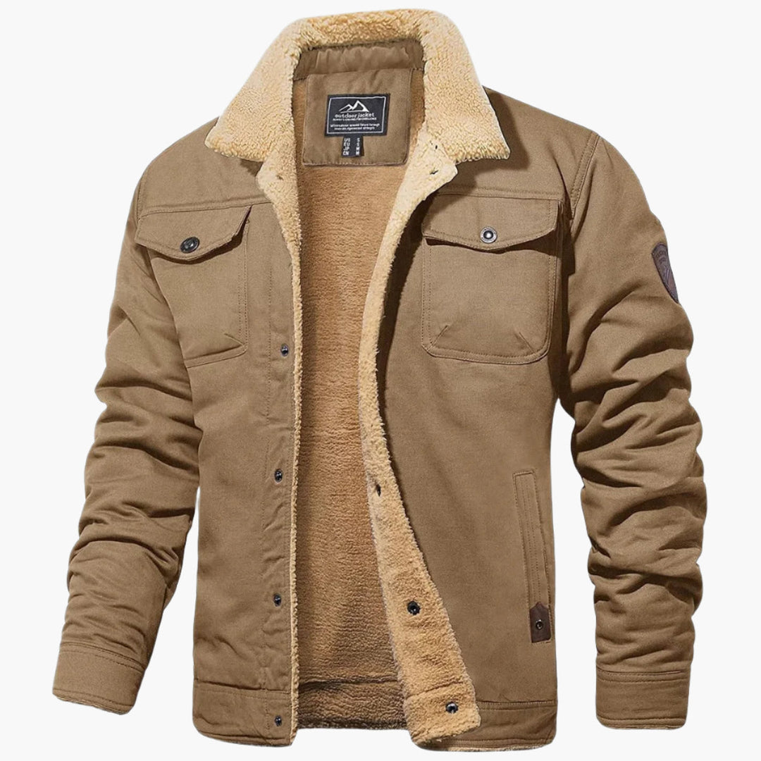 R&B | Winter Bomberjacke Vintage Stil - Warm Gefüttert für Freizeit und Alltag