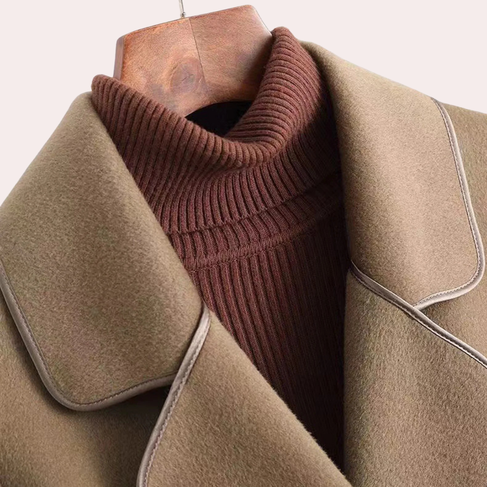 R&B | Stilvoller Wintergürtelmantel für Damen