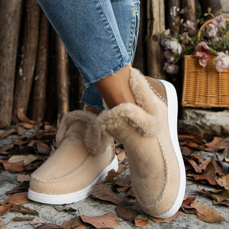Warme Plüsch Schneestiefel R&B