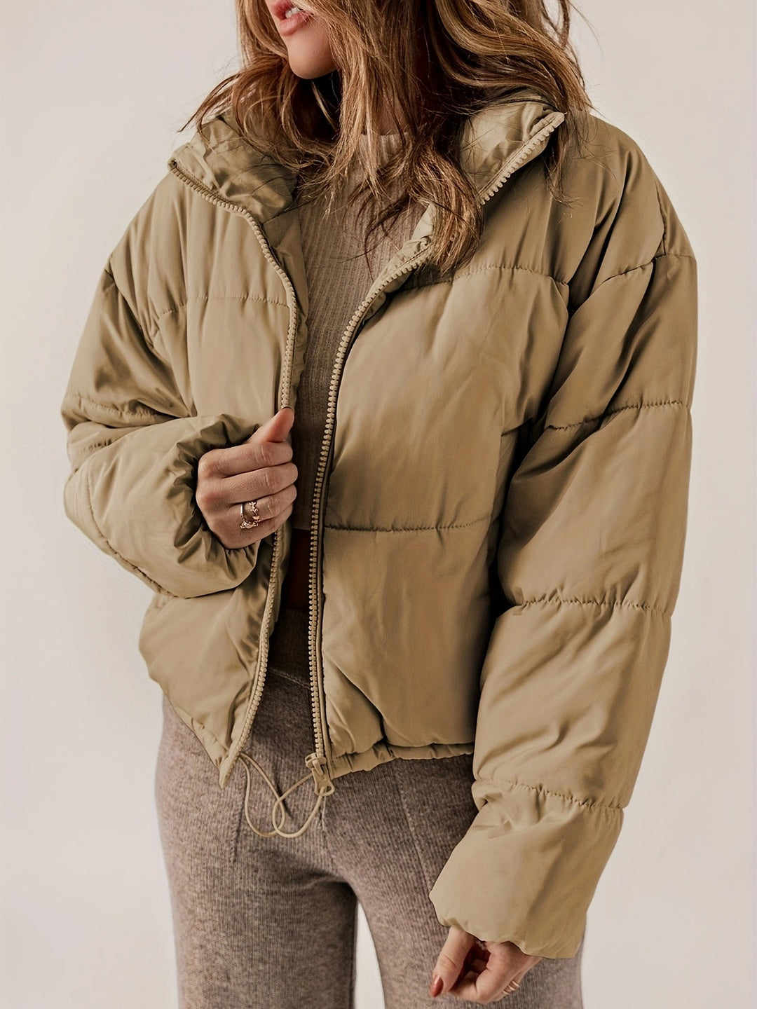 R&B | Damen-Steppjacke mit Reißverschluss - Lässige Alltagsjacke für Sie