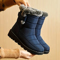 R&B | Damen Plüschgefütterte Wadenhohe Schneestiefel