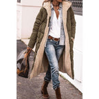R&B | Wärmer Damen Mantel Aus Sherpa-Fleece mit Kapuze