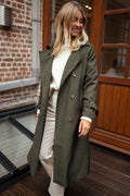 R&B | Damen Doppelreiher Langmantel