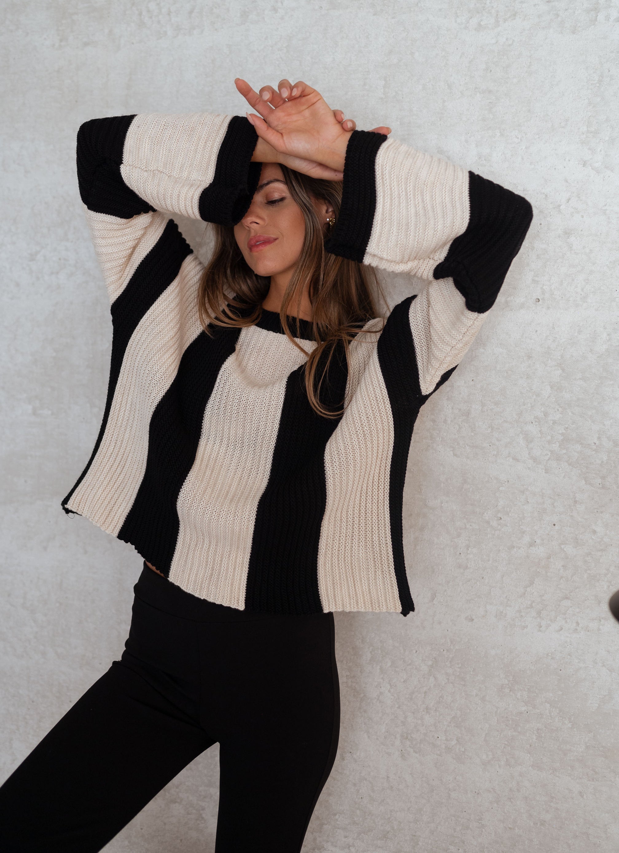 R&B | Gestreifter Damen Strickpullover