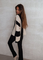R&B | Gestreifter Damen Strickpullover