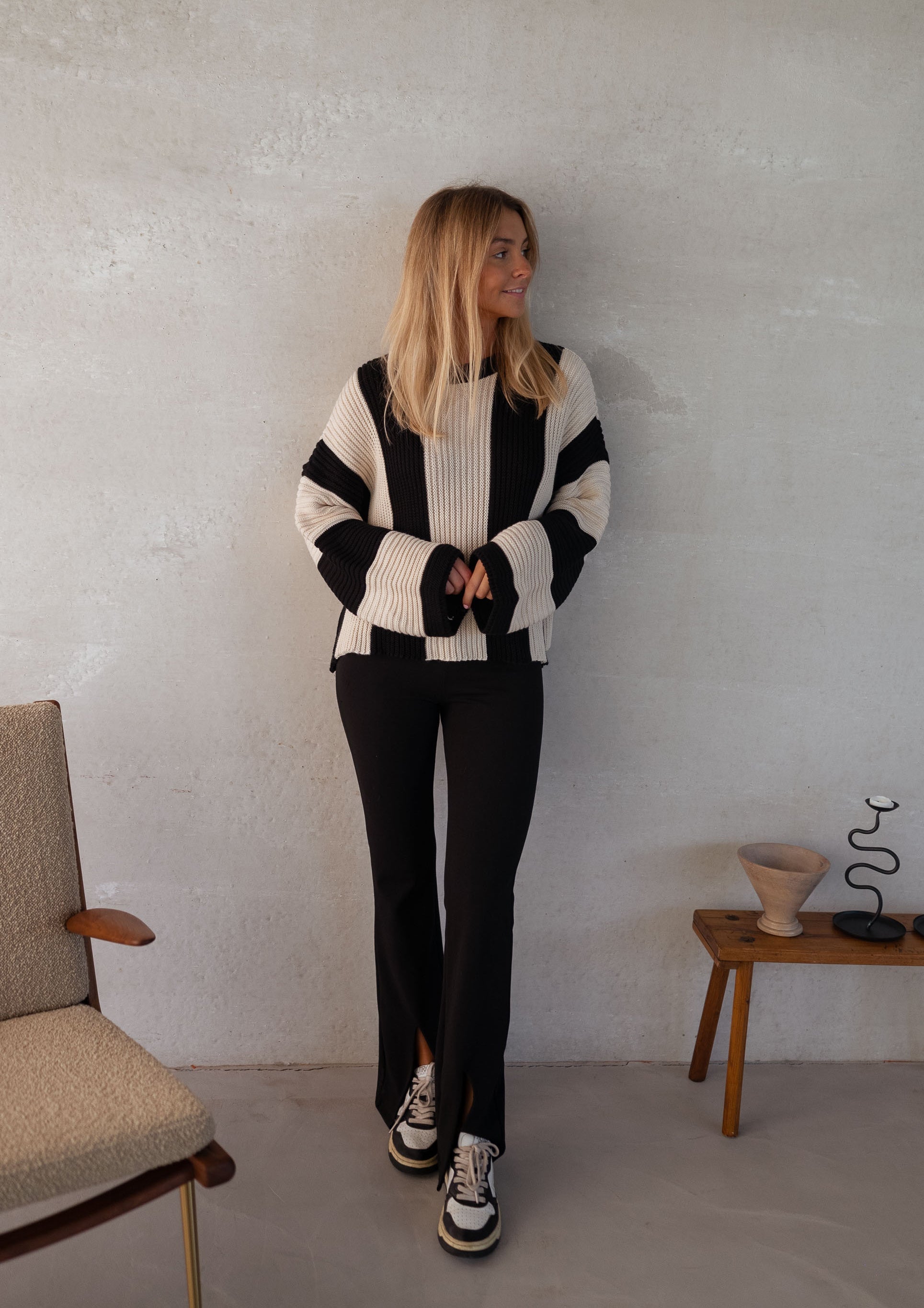 R&B | Gestreifter Damen Strickpullover