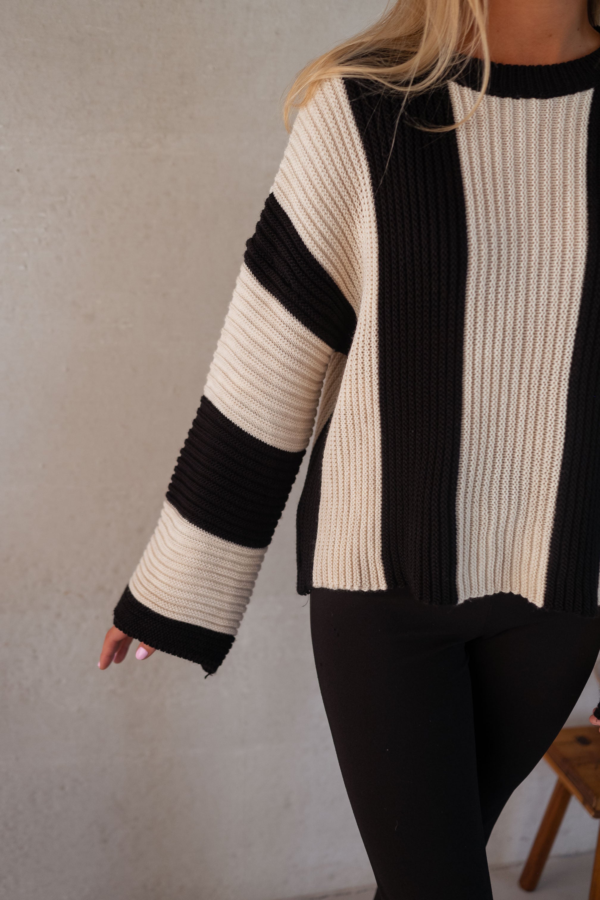 R&B | Gestreifter Damen Strickpullover