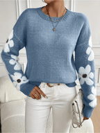 R&B | Bequemer Sweatshirt mit floralem Muster
