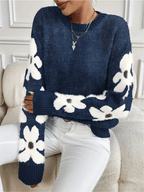 R&B | Bequemer Sweatshirt mit floralem Muster