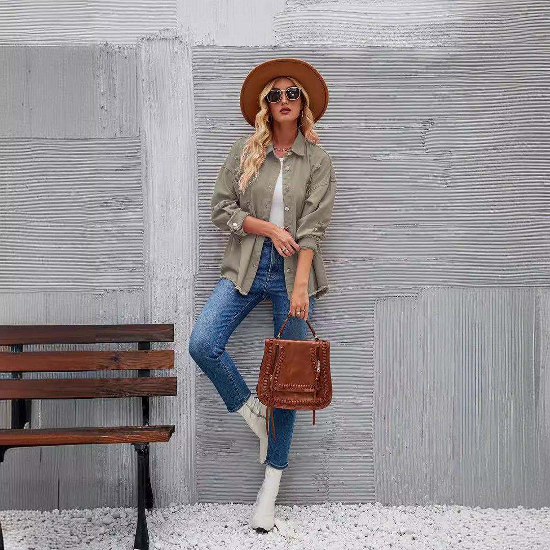 R&B | Denimjacken mit Knöpfen, Herbst