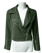 R&B | Herbstjacke mit Reißverschluss und Biker Design, Stil