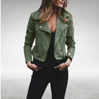 R&B | Herbstjacke mit Reißverschluss und Biker Design, Stil