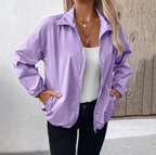 R&B | Herbstjacke mit Reißverschluss und Hohem Kragen, Leicht