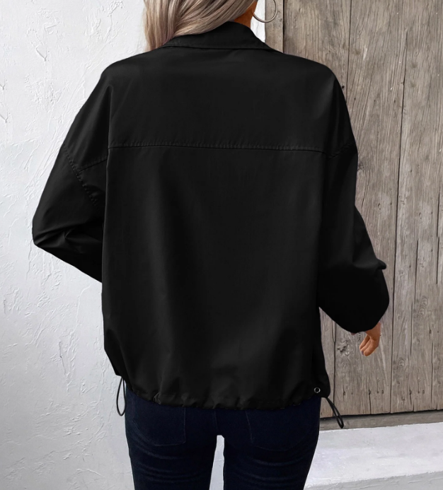 R&B | Herbstjacke mit Reißverschluss und Hohem Kragen, Leicht