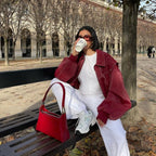 R&B | Herbstjacke mit Reißverschluss und Rippbündchen