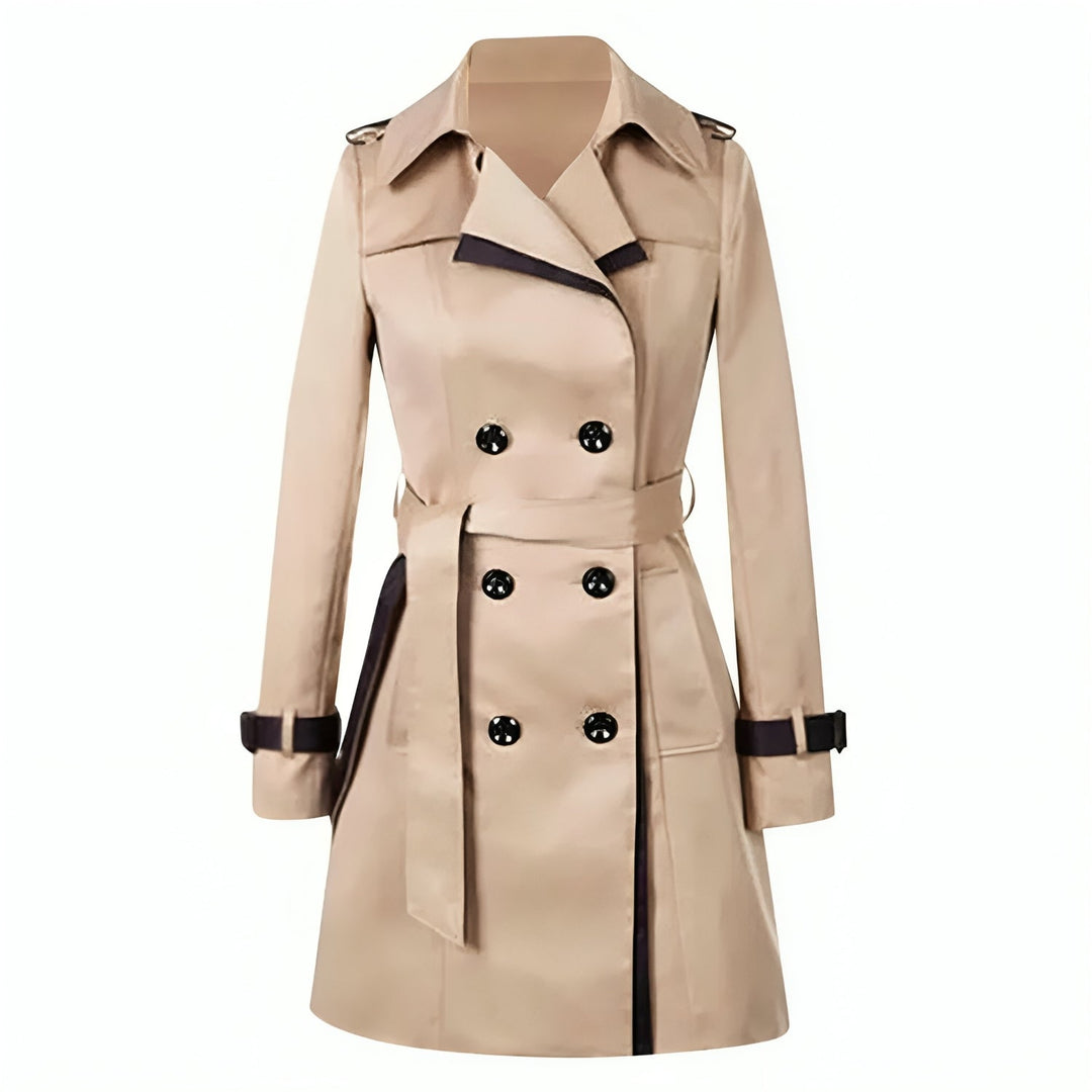 R&B | Kurzer Trenchcoat mit Kontrastkanten