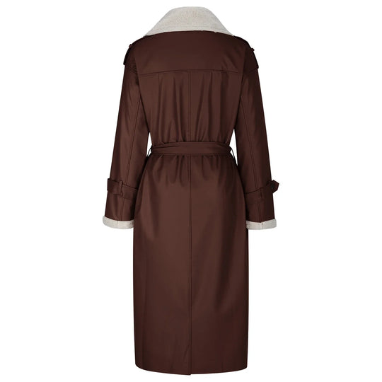R&B | Lange Jacke, Gürtel und Fleecefutter