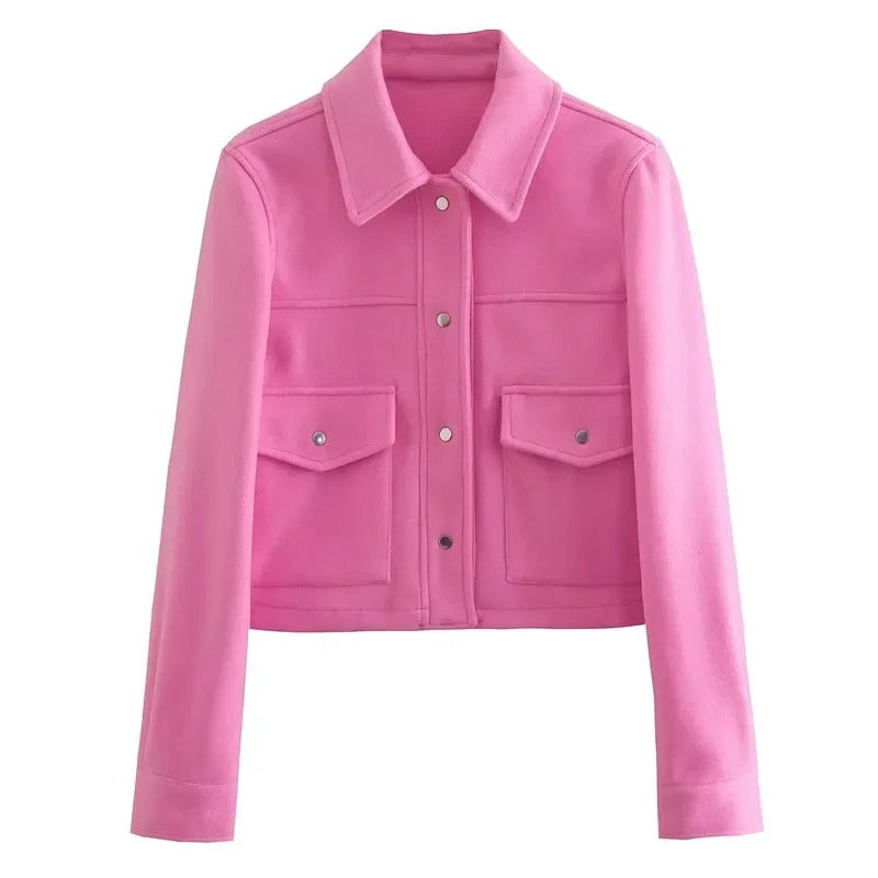 R&B | Übergangsjacke Kurz mit Knöpfen und Taschen