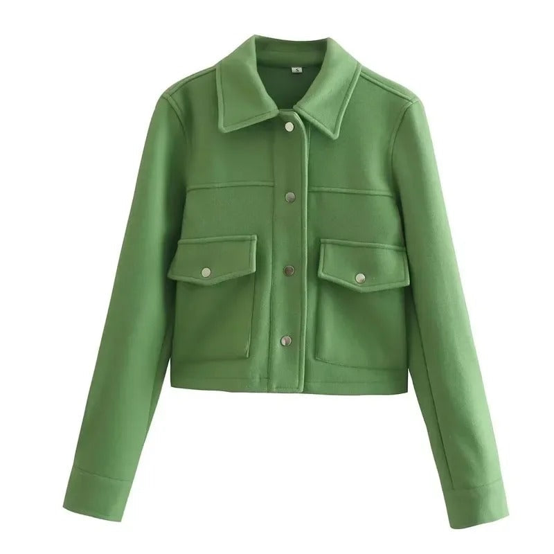 R&B | Übergangsjacke Kurz mit Knöpfen und Taschen