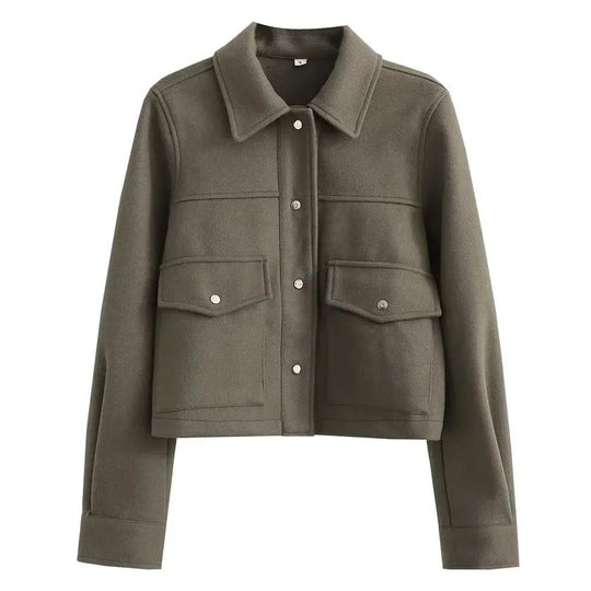 R&B | Übergangsjacke Kurz mit Knöpfen und Taschen