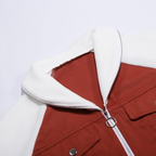 R&B | Übergangsjacke mit Denimfront und Reißverschluss