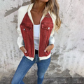 R&B | Übergangsjacke mit Denimfront und Reißverschluss