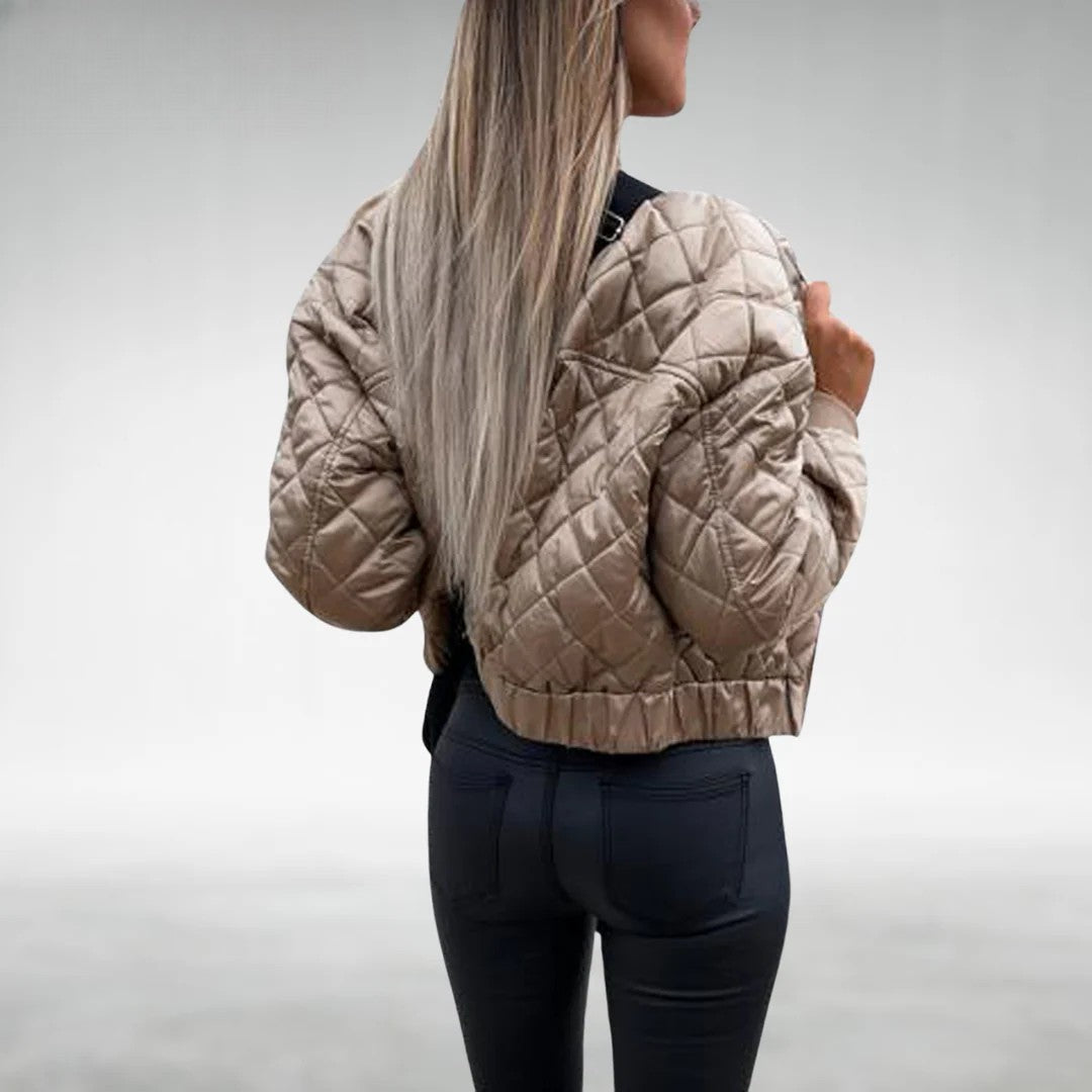 R&B | Übergangsjacke Quilt Bomber mit Reißverschluss
