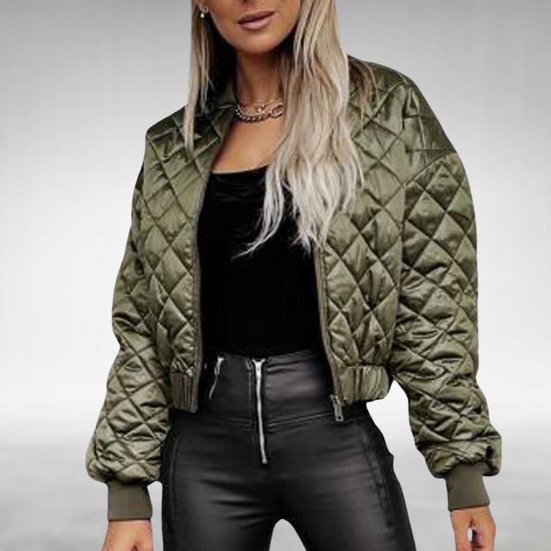 R&B | Übergangsjacke Quilt Bomber mit Reißverschluss