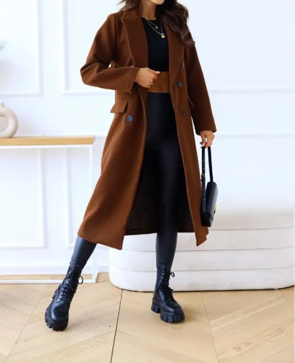 R&B | Winterjacke Lang Gefüttert, Zeitloser Schnitt