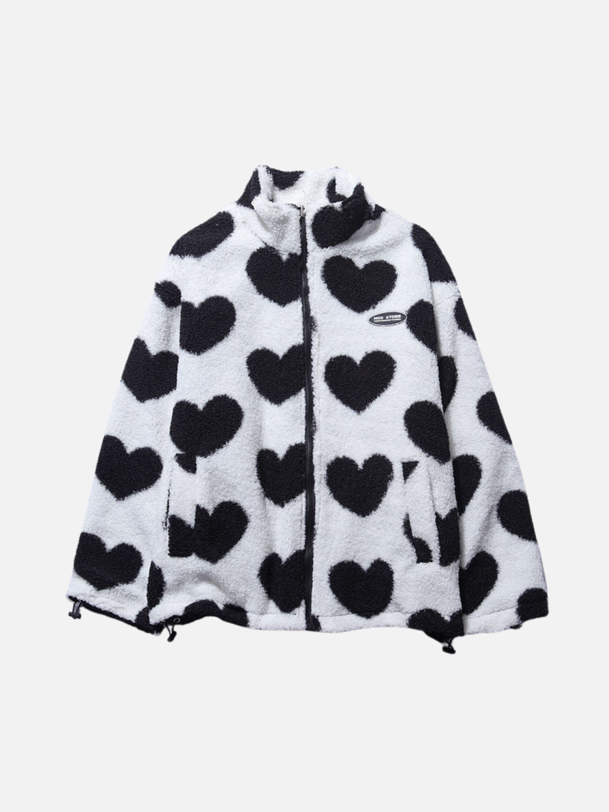 R&B | Winterjacke Fleece Futter, Herzprint