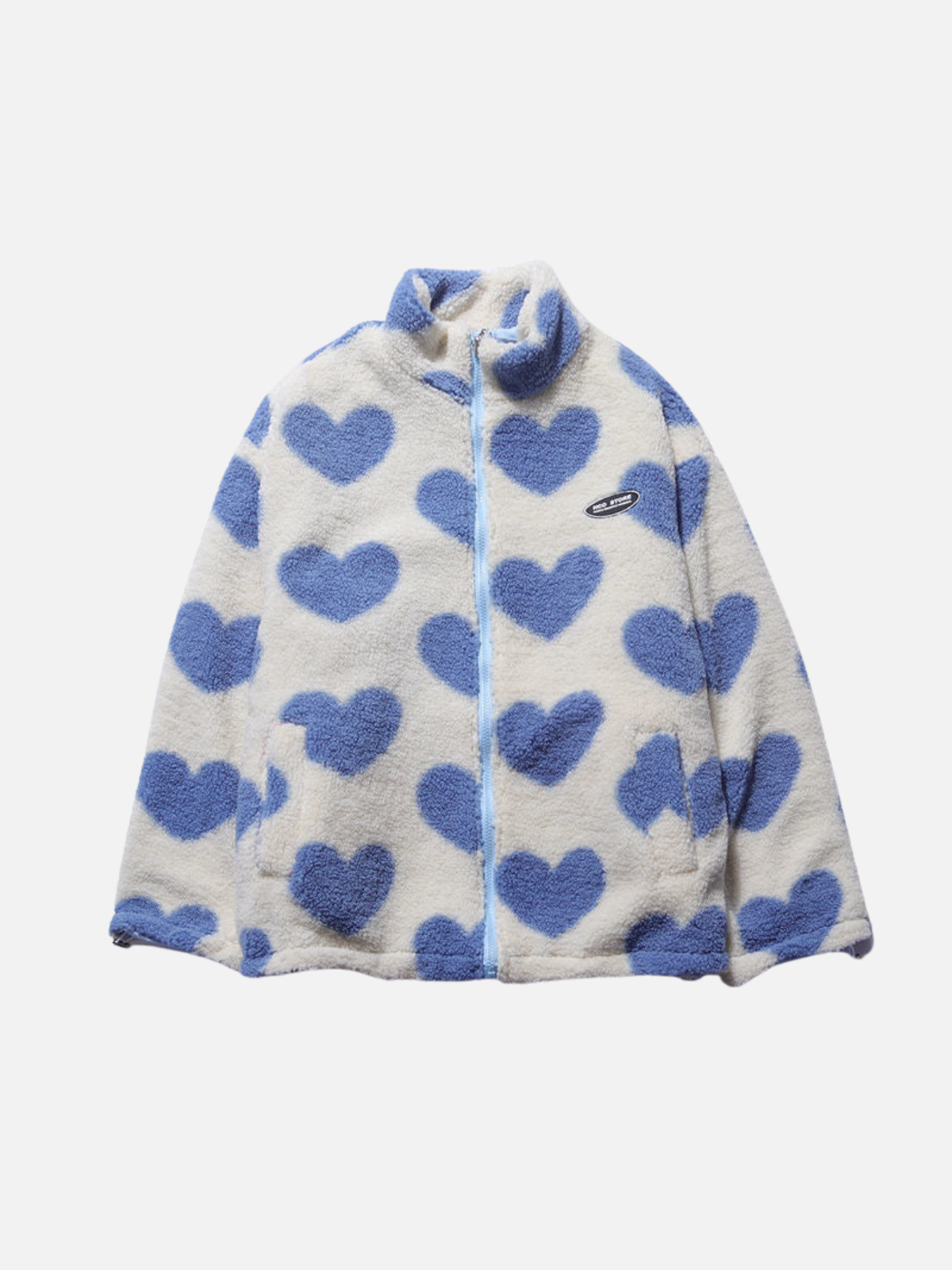 R&B | Winterjacke Fleece Futter, Herzprint