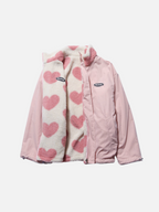 R&B | Winterjacke Fleece Futter, Herzprint