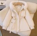 R&B | Winterjacke mit gefütterter Kapuze und Zugband, Warm
